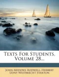 Texts for Students, Volume 28...