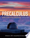 Book cover of Precalculus with Calculus Previews
