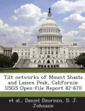 Tilt Networks of Mount Shasta and Lassen Peak, California