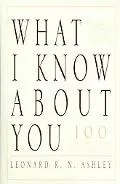 What I Know About You 100 Lesbian & Gay New York Voices
