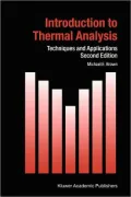 Introduction to Thermal Analysis, Vol. 1