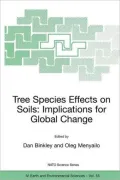 Tree Species Effects on Soils : Proceedings of the NATO Advanced Research Workshop on Trees and Soil Interactions, Implications to Global Climate Change