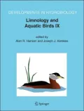 Limnology and Aquatic Birds : Proceedings of the Fourth Conferene Working Group on Aquatic Birds of Societas Internationalis Limnologiae (SIL), Sackville, New Brunswick, Canada, August 3-7 2003