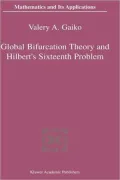 Global Bifurcation Theory and Hilbert's Sixteenth Problem, Vol. 559
