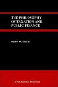 The Philosophy Of Taxation And Public Finance