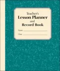 Teacher's Lesson Planner And Record Book: Green