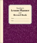 Teacher's Lesson Planner and Record Book: Burgundy