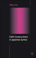 Cleft Constructions In Japanese Syntax