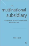 Multinational Subsidiary: Management, Economic Development and Public Policy