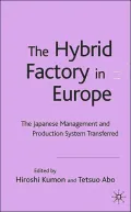 The Hybrid Factory in Europe : The Japanese Management and Production System Transferred