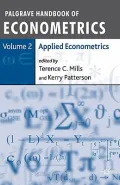 Palgrave Handbook of Econometrics: Applied Econometrics