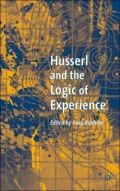 Husserl and the Logic of Experience