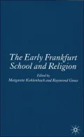 Early Frankfurt School and Religion