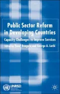 Public Sector Reform In Developing Countries