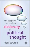 Palgrave Macmillan Dictionary of Political Thought