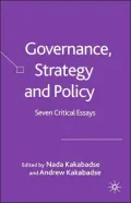 Governance, Strategy And Policy