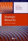 Strategic Networks Learning to Compete