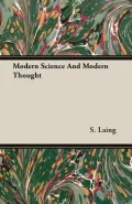 Modern Science And Modern Thought