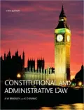 Constitutional & Administrative Law 14th UK edition supplement