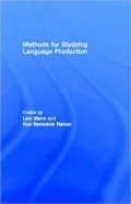 Methods for Studying Language Production