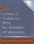 Levine's Guide to SPSS for Analysis of Variance