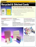 Paper Crafts Project: Recycled Stitched Cards (Quamut)