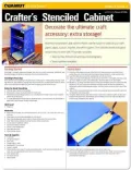 Home Decorating Project: Crafters Stenciled Cabinet (Quamut)