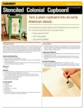 Home Decorating Project: Stenciled Colonial Cupboard (Quamut)