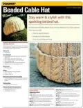 Knitting Project: Beaded Cable Hat (Quamut)