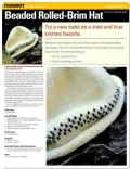 Knitting Project: Beaded Rolled Brim Hat (Quamut)