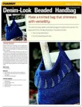 Knitting Project: Denim Look Beaded Handbag (Quamut)