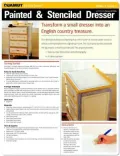 Home Decorating Project: Painted & Stenciled Dresser (Quamut)