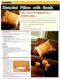 Home Decorating Project: Stenciled Pillow with Beads (Quamut)