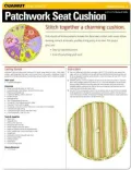 Sewing Project: Patchwork Seat Cushion (Quamut)