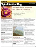 Knitting Project: Spiral Knitted Rug (Quamut)