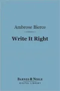 Write It Right (Barnes & Noble Digital Library)
