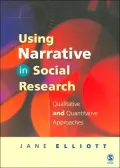 Book cover of Using Narrative in Social Research: Qualitative and Quantitative Approaches