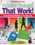 Inclusion Strategies That Work!: Research-Based Methods for the Classroom