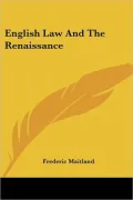 English Law and the Renaissance