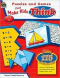 Puzzles and Games That Make Kids Think, Grade 1