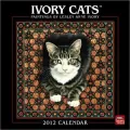 2012 Ivory Cats-Paintings by Lesley Anne Ivory Squa Wall Calendar