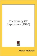 Dictionary of Explosives (1920)