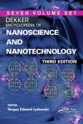Dekker Encyclopedia of Nanoscience and Nanotechnology, Third Edition Six Volume Set