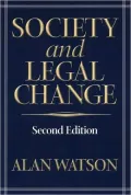 Society And Legal Change 2Nd Ed