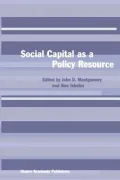 Social Capital As a Policy Resource