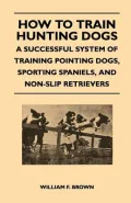How to Train Hunting Dogs - A Successful System of Training Pointing Dogs, Sporting Spaniels, and Non-Slip Retrievers