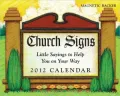 Church Signs 2012 Calendar