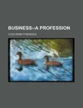Business--A Profession