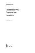 Probability via Expectation by Peter Whittle — book cover
