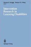 Intervention Research in Learning Disabilities